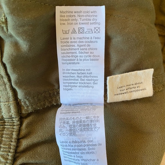 Madewell High-Waisted Cream Colored Camp Shorts - medium - Picture 10 of 11